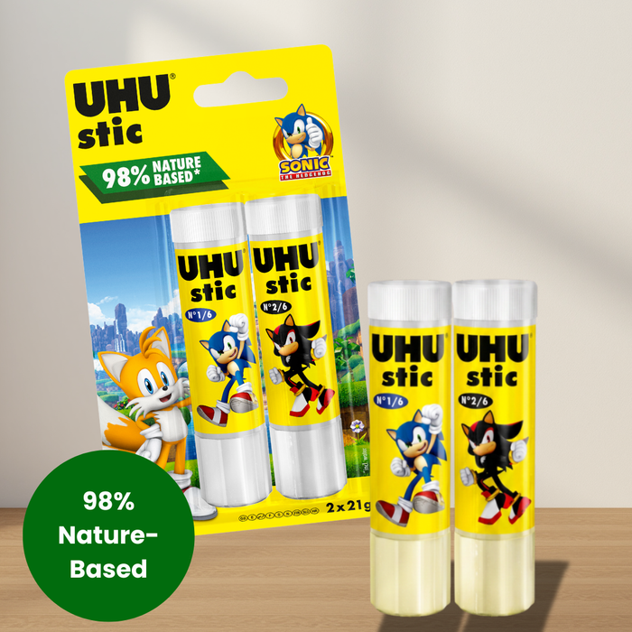 UHU Sonic LIMITED EDITION Back-To-School 2x21g Glue Stick