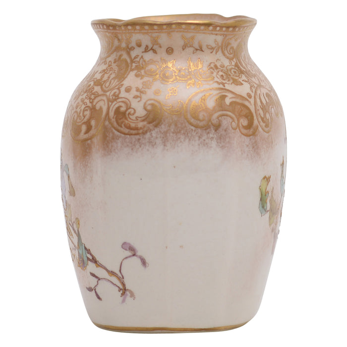 Vase, Burslem  Scroll with Flowers