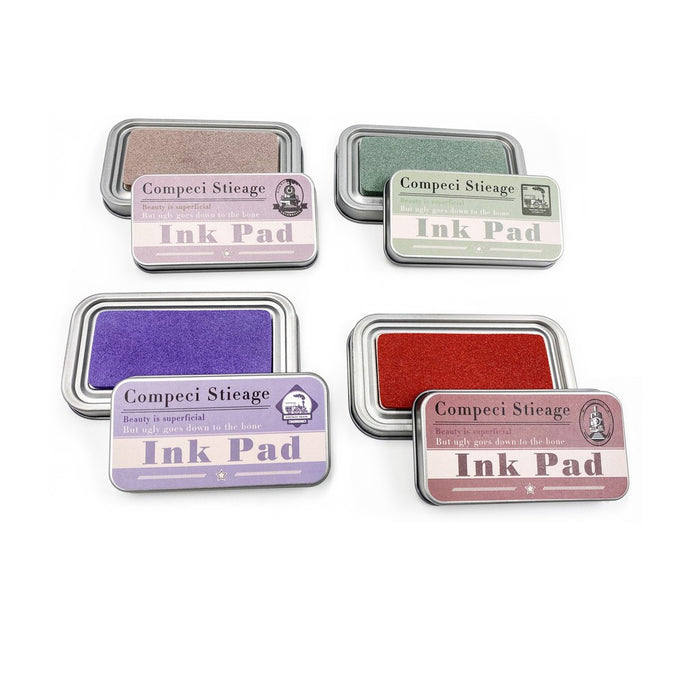Vintage Single Colour Ink Pad | Set of 4 (Assorted Colours)