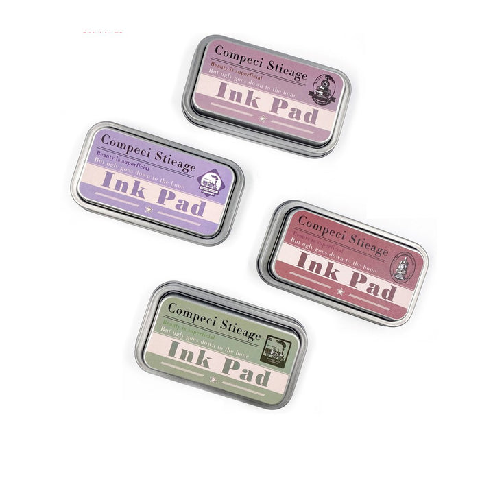 Vintage Single Colour Ink Pad | Set of 4 (Assorted Colours)