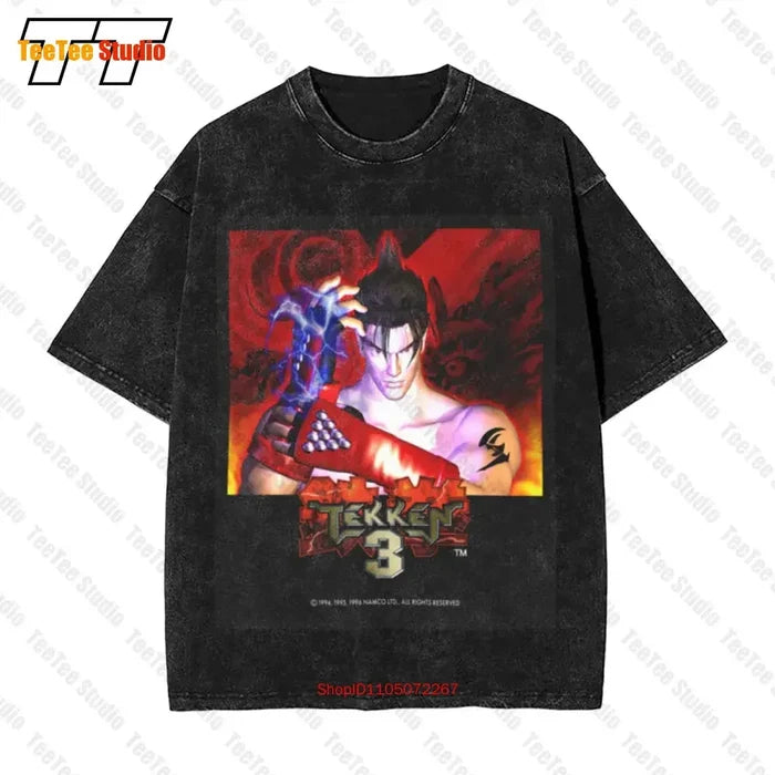 Vintage Tekken 3 Fighting Video Game Vintage Oversized T-Shirt Size L C8NO