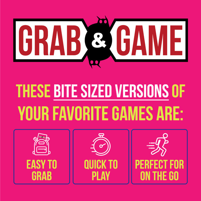 Grab & Game promo: bite-sized game versions that are easy to grab and quick to play