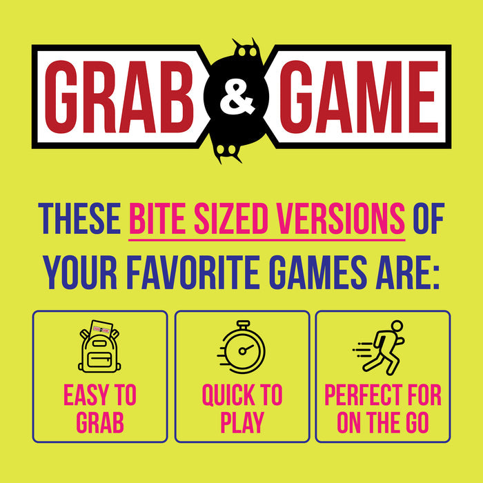 Grab & Game promo: bite-sized game versions that are easy to grab and quick to play