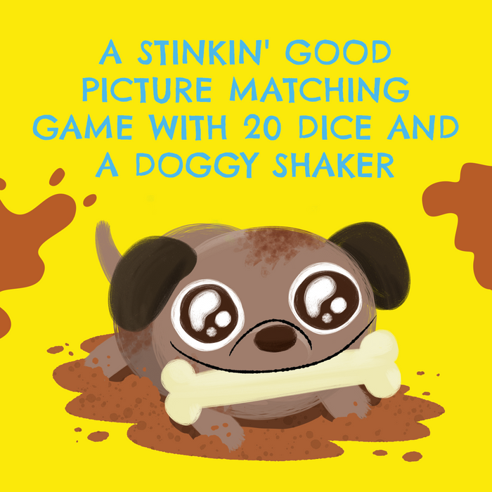 You Little Stinker, a picture-matching game with 20 dice and a doggy shaker