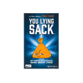 You Lying Sack game box front, a blue box about lying, with a cartoon sack