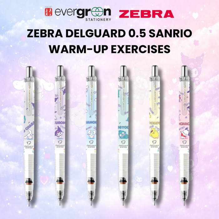 Zebra Delguard 0.5 Pen Sanrio Warm-up Exercises Series