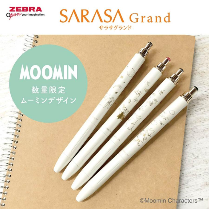 Zebra Sarasa Grand 0.5 Moomin Gel Pen Collection